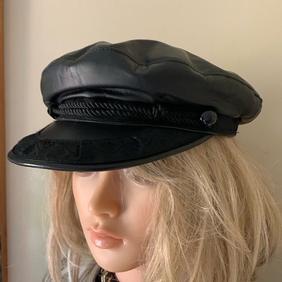 Made in USA Leather Greek Fisherman’s Hat - Picture 1 of 6